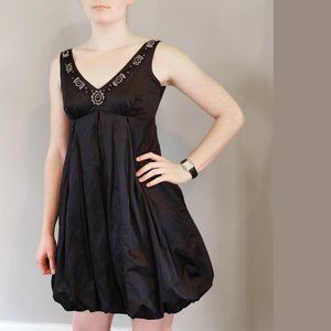 Laundry byDesign Black Taffeta Bubble Bottom Dress